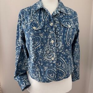 Coldwater Creek Paisley Bandana Jacket